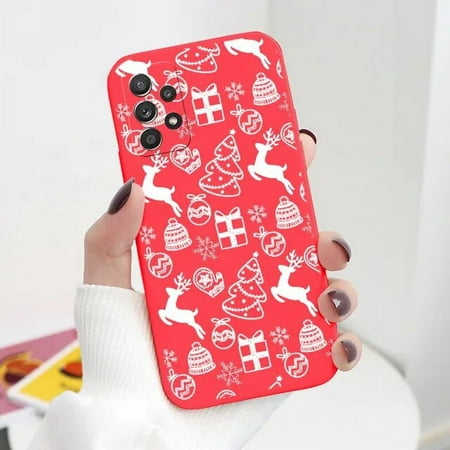 Christmas Elk Case For Samsung Galaxy A52 A52S Soft TPU New Year Gifts Bumper For Samsung A 52 A52 S A52S Shockproof Fundas 6.5”