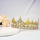 thumbnail image 5 of Corona de rey de oro para hombres, coronas de cumpleaños del príncipe, cosplay corona real fiesta de graduación Halloween, 5 of 5