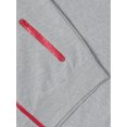 thumbnail image 4 of Ma Croix Mens Athletic Mesh Trim Accent Zip Up Hoodie Sweater, 4 of 6
