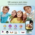 thumbnail image 3 of SHANNA Kids Smart Watch for Boys Girls Aged 4-12,  1.83'' HD Touch Screen with 30 Games and 140 Learning Cards, Music Player Camera Pedometer Story Telling, Green, 3 of 11