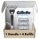 thumbnail image 1 of Gillette SkinGuard Men's Razor With Handle + 4 Blade Refills, 1 of 10