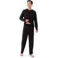 thumbnail image 6 of Fruit of the Loom Men's 360 Stretch Long Sleeve Henley Top and Pant Sleep Pajama Set, 6 of 6