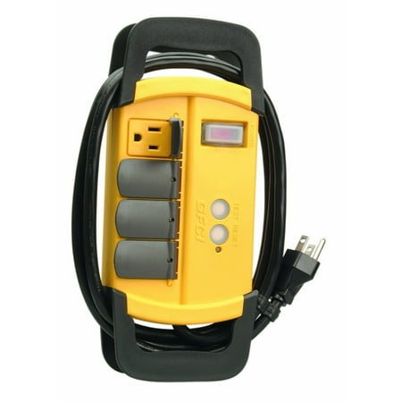 - Woods Pro 4644 4-Outlet GFCI Power Block, 15-Amp, 6-Foot Power Cord