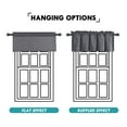 thumbnail image 5 of JIUZHEN Valance Curtains for Kitchen Window Valances for Living Room/Basement Window Curtains Bathroom Thermal Insulated Short Rod Pocket Curtain Panels,Dark Grey,42 x 18 Inches,1 Panel, 5 of 7