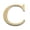 A003- Gold (Letter C), variant on House Numbers and Letters, 1Pc Mirror Gold English Letter Z, 3D Solid Floating Alphabet Sign, Stainless Steel Letter Decoration, Smooth Polished Edge for Home Entryway, Mailbox,