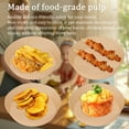 thumbnail image 5 of Elowen Disposable Paper Paper Air Fryer Disposable Paper Liner Mat Wood Pulp Steamer Round Paper Liners Barbecue Oven Baking Cooking Non-Stick Oil Paper Kitchen Pan Pad, 5 of 7