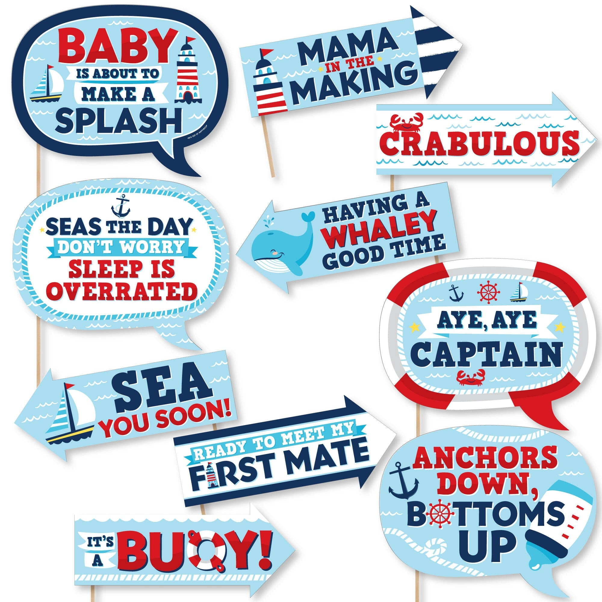Big Dot Of Happiness Let's Go Fishing Water Bottle Labels – Set Of 20 Stickers For Birthday Party Or Baby Shower