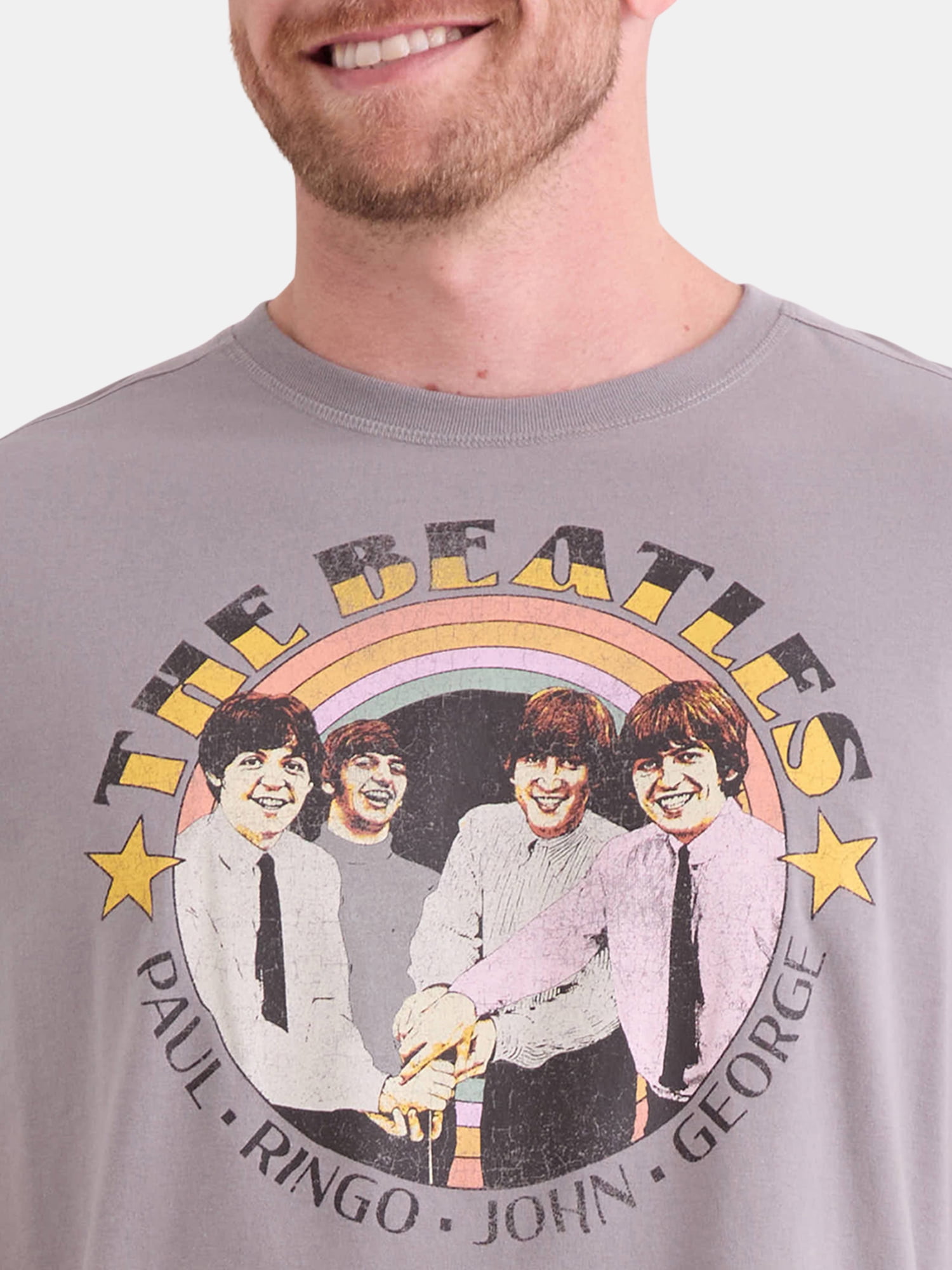 The Beatles Men's Graphic Tee with Short Sleeves, Sizes S-3XL
