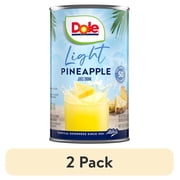 (2 pack) Dole Light Pineapple Juice Drink with No Added Sugar^^, 46 fl oz Can