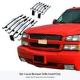 thumbnail image 3 of APS Premium 304 Stainless Steel Chrome 8x6 Billet Grille Compatible with Chevy Silverado 1500 2003-2006 SS Side PCS Lower Bumper N19-S50358C, 3 of 7