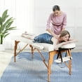 thumbnail image 2 of Costway Foldable and Portable Pvc Leather Massage Table w/ Carry Case, 84" x 35", White, 2 of 11