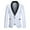 White, variant on Herrnalise Men's Colorblocked One Button Suit Jacket Stylish Dinner Jacket Tuxedo Blazer Dress Party Lapel Slim Fit Blazer for Wedding, Party, Prom S-XL Burgundy