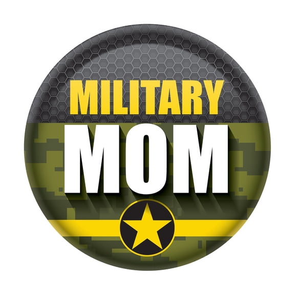 Military Mom Button