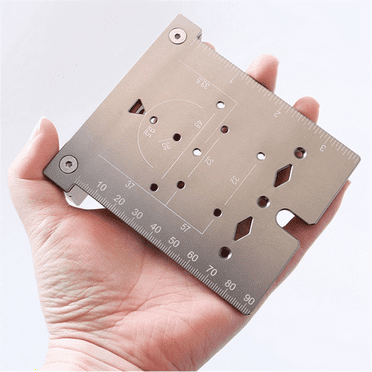 35mm Hinge Punching Locator Hinge Boring Jig with Inch Metric Scale Multi-Function Woodworking Drilling Locator-A