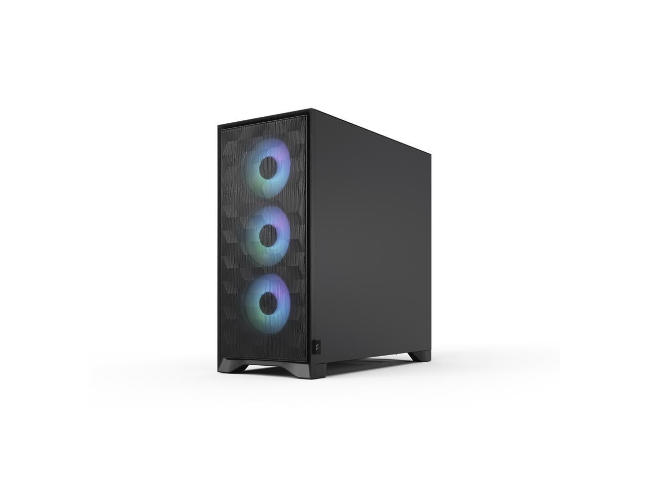 Fractal Design Pop 2 Air Black RGB - Tempered Glass - Performance Airflow PC Gaming Case - Mesh Front Panel - Three 120 mm RGB Fans Included - Spacious Interior - ATX/mATX/ITX Motherboard Support