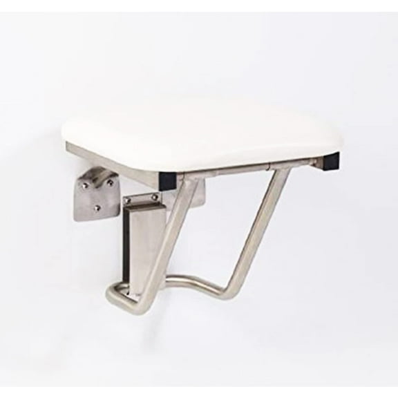 Folding Shower Chair for Elderly and Disabled | ADA Folding Shower Seat Wall Mounted Holds up to 400 lbs | Padded Shower Chair for Inside Shower 304 Stainless Steel | 18" x16”