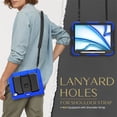 thumbnail image 5 of FJLBDE Case for iPad Air 11 inch (2026 M4/2025 M3/2024 M2), Rugged Shockproof Tablet Cases Cover with Kickstand Shoulder Strap, Blue, 5 of 7