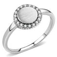thumbnail image 1 of Bague Sans Placage en Acier Inoxydable avec AAA Grade CZ en Clair - Taille 9, 1 of 1