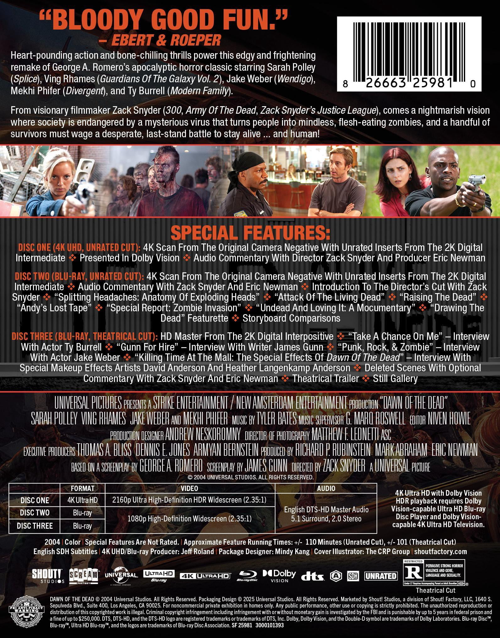 Dawn of the Dead (2004) (Limited Edition Steelbook) (4K Ultra HD + Blu-ray), Horror, Radial Entertainment
