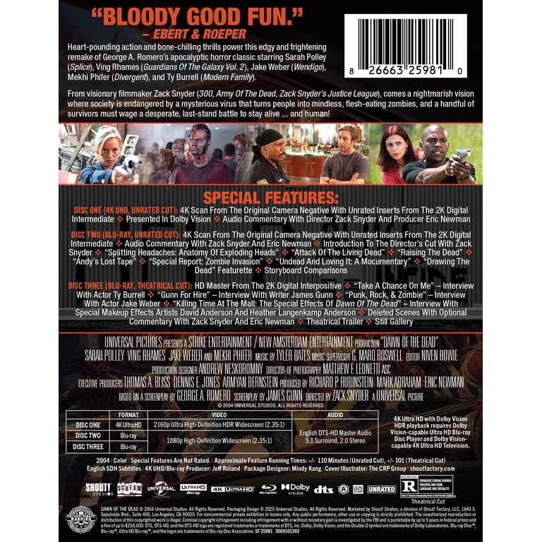 Dawn of the Dead (2004) (Limited Edition Steelbook) (4K Ultra HD +