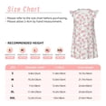 thumbnail image 3 of Balery Floral Camisón de princesa para niñas, pijama de algodón con mangas abullonadas, suave y bonito.-Medium, 3 of 6