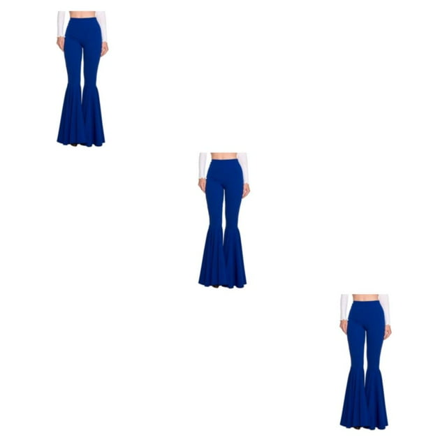 ZheElen Confortable Femmes Pantalon Évasé Extensible Léger Plusieurs Tailles Disponibles Bleu Marine G 3ensemble