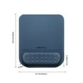 thumbnail image 3 of COFEST Ergonomic Silicone Mouse Pad with Wrist Support for Office & Home - Blue/Pink/Green/Blue, Non-Slip, Pain Relief, Slick Surface, 24.5x20.6x1.4cm Navy blue, 3 of 8