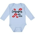 thumbnail image 3 of Inktastic Grandma Was Here Red Kisses Boys or Girls Long Sleeve Baby Bodysuit, 3 of 5