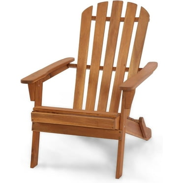 Collapsible Adirondack Chair, 440 LBS Ergonomic Wooden Patio Armchairs with Waterproof and UV Protection Coating, Recliner Chair for Deck, Lawn, Backyard, Garden, Poolside, Fire Pit