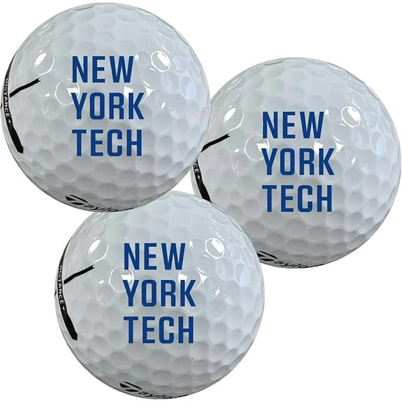 New York Institute of Technology Bears Logo Edition Officially Licensed NCAA Taylormade Distance Golf Balls 12-Pack (Dozen)