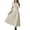 Beige 02, variant on Karymi Solid Crew Neck Long Sleeve Midi Sweater Dress, Vertical Ribbed Brushed Knit High Waist Flowy A-Line Fall Winter Swing Sundress Dresses for Women