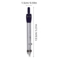 thumbnail image 4 of KAKOWELY Adjustable Lockable Spring Wing Divider Calipers Leather Compass Creaser Drafting Compass Tool for Woodworking Metalworking Geometry Drawing,5.31X"X0.59"X0.39", 4 of 4