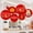 style B, variant on Spring Festival Chinese Decoration Good Wishes Wall Sticker Decals Crafts Creative Red Paper Flowers Fan for Bridal Room Living