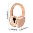thumbnail image 3 of Wireless Over Ear Headphones, Noise Canceling Bluetooth 5.4 Headphones with Microphones,60H Playtime,Foldable,Breathable Soft Earpads for Smartphones, Tablets&Laptops （Orange）, 3 of 6