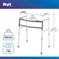 thumbnail image 5 of Andador bariátrico Days para personas mayores y discapacitadas, capacidad de peso de 700 lb, andador ajustable extra ancho con soporte resistente y bloqueo de doble liberación, asistencia de movilidad, 5 of 5