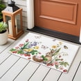 thumbnail image 4 of Spring Easter Entryway Rug 2'x3'&nbsp; Non Slip Front Door Mats, Country Bunny Chick Floral Butterflies Watercolor Entrance Rugs Indoor Outdoor Carpet, Floor Mats Small Area Rug for Bedroom Kitchen, 4 of 8