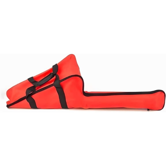 16 Inch Waterproof Chainsaw Carrying Case, Heavy-Duty Tool Storage Bag with Handle for 12"-20" Chain Saws (Red)