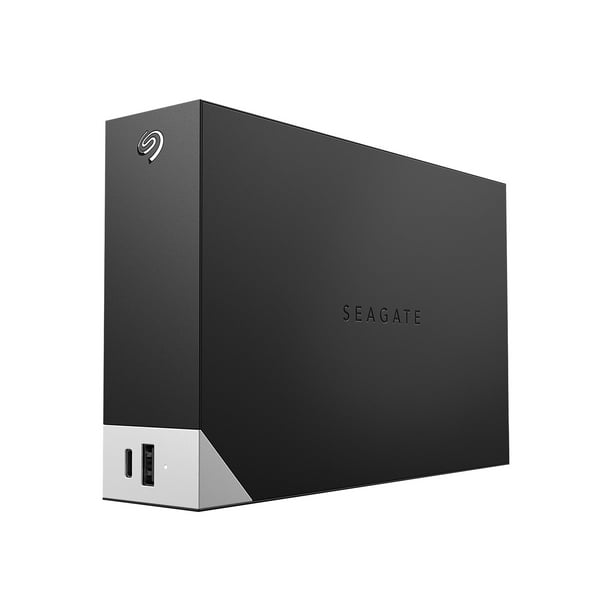 Seagate One Touch with hub STLC10000400 - Hard drive - 10 TB - external  (desktop) - USB 3.0 - black - with Seagate Rescue Data Recovery 