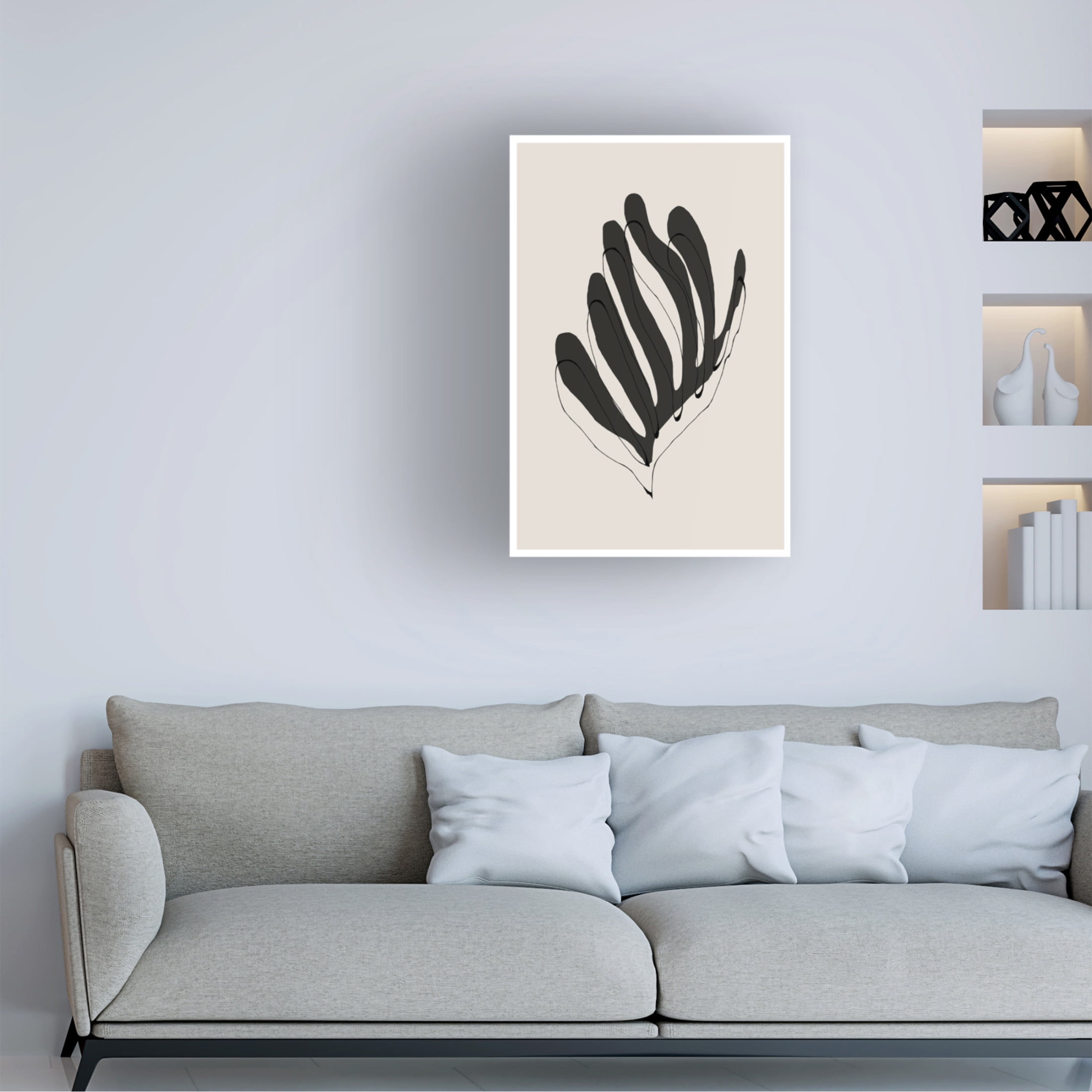 Trademark Fine Art THE MIUUS STUDIO Modern Flower Canvas Wall Art