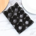 thumbnail image 2 of OUSITAID 6 Grids Egg Holder Ceramic Anti-Slip Egg Box Refrigerator Shockproof Egg Storage Box (Black), 2 of 6