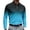 04#Sky Blue, variant on Mens Collared Long Sleeve Polo Shirt Gradient Ombre Print Three Button Placket Casual Athletic Top