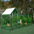 thumbnail image 4 of Wiilayok Outdoor Metal Chicken Run with Tunnel,Outdoor Hen House Cage with Waterproof Anti-UV Cover,Walk-in Hen House Poultry Pet Hutch for Backyard Home Use(119.1"W x 42.2"D x 40.7"H), 4 of 9