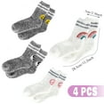 thumbnail image 7 of YOMYM 4 Pairs Fuzzy Socks for Women, Fluffy Fuzzy Sock Plush Sleeping Slipper Socks, 7 of 7