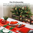 thumbnail image 3 of Toystoory Manteles individuales para , fiesta, copos de nieve, aislamiento térmico, alfombrilla de comedor hueca, de tela, bandeja, almohadilla, Cocina y Comedor Verde/9.3*10.5 cm, 3 of 6