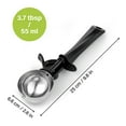 thumbnail image 2 of TJ POP Ice Cream Scoop with Trigger, 60mm Large Cookie Scoop for kitchen, 3.7 tbsp Melon Baller Scoop for Portion Control Scoop Cookie Dough Cupcake Batter Ice Cream 55ml, 2 of 7
