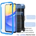 thumbnail image 6 of Takfox Case for Samsung Galaxy A15 5G Case with Built in Screen Protector Hybrid Cover with Kickstand Phone Belt Clip Holster - Blue, 6 of 7