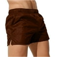 thumbnail image 4 of Busydd Mens Shorts Casual Solid Color Gym Athletic Shorts for Men Summer Beach Elastic Waist Men's Swim Trunks with Pockets, 4 of 6