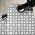thumbnail image 3 of Ambesonne Geometric Grommet Curtain, Rings with Curves, 50" x 96", Black Grey, 3 of 6