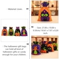 thumbnail image 3 of Halloween Drawstring Bags Witch Owl Pattern Trick Treat Candy Bag Snack Biscuits Goodies Pouch for Halloween s, 3 of 8