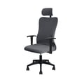 thumbnail image 1 of Juego de fundas ergonómicas para sillas de oficina FORCHEER, repelentes al agua, color gris oscuro, 1 of 8